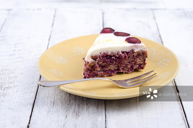 柠檬凝乳胡萝卜蛋糕图片素材