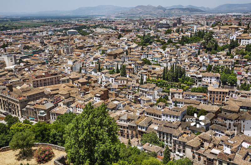 从阿尔卡萨巴看格拉纳达图片素材