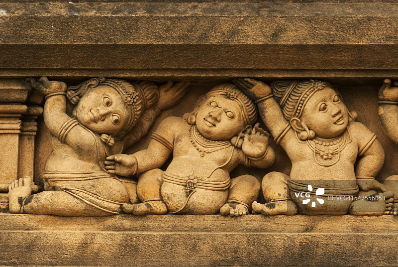 凯拉尼亚寺的石雕图片素材