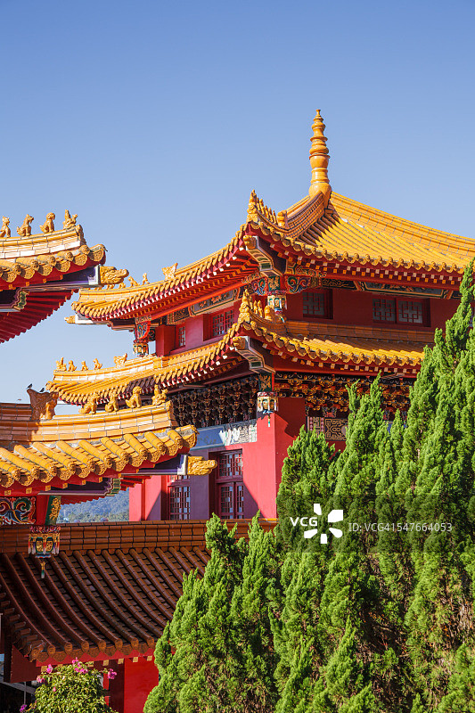 文武庙屋顶细节图片素材