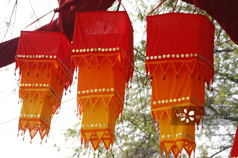印度传统灯罩图片素材