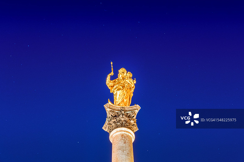 慕尼黑的玛丽柱图片素材