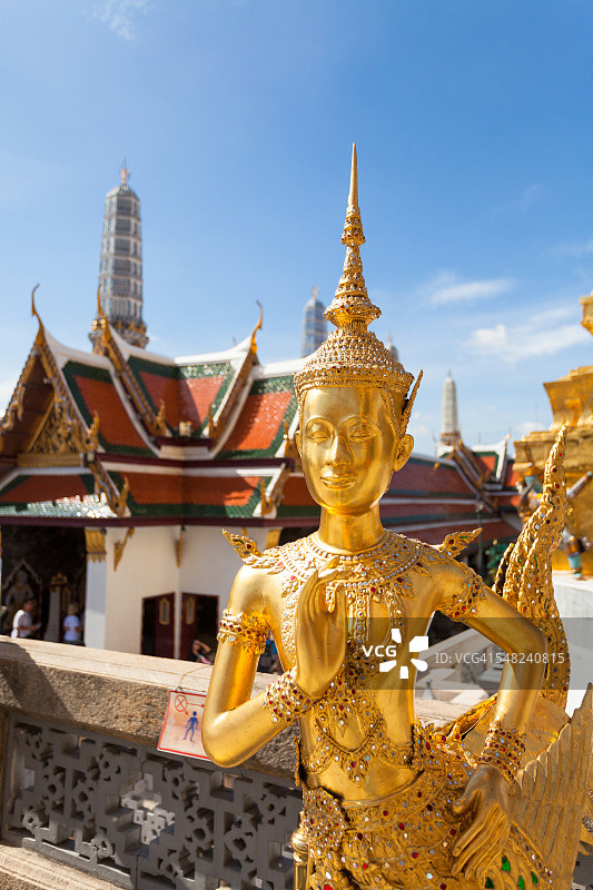曼谷玉佛寺金娜丽雕像图片素材
