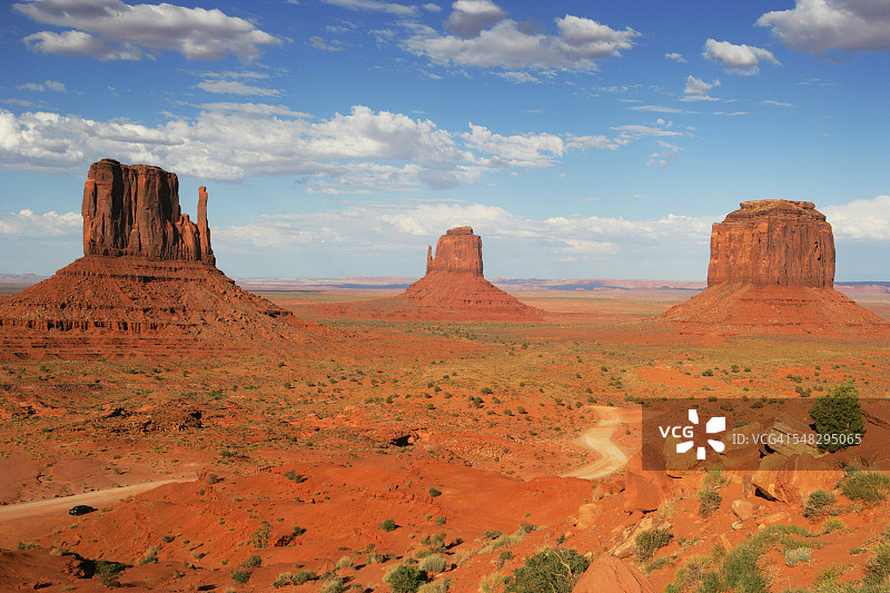 纪念碑谷的米顿斯和梅里克比尤特图片素材