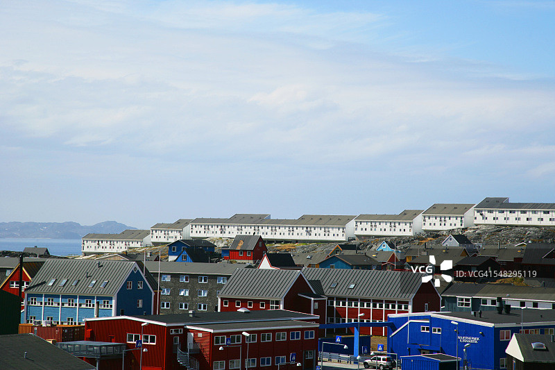格陵兰岛努克的建筑图片素材