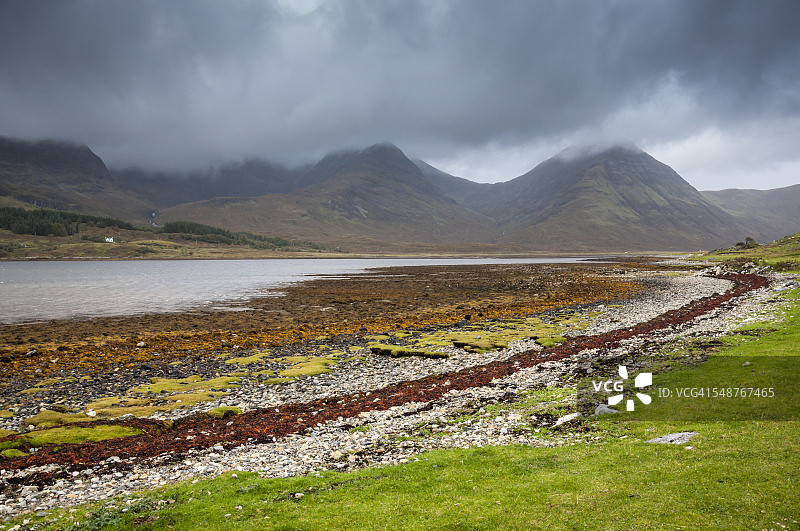 苏格兰斯凯岛斯莱平湖图片素材