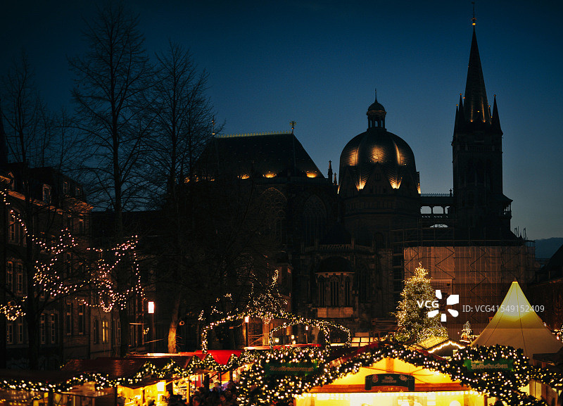亚琛圣诞市场图片素材