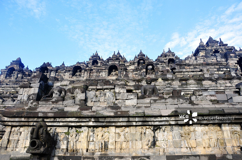 婆罗浮屠寺庙细节图片素材