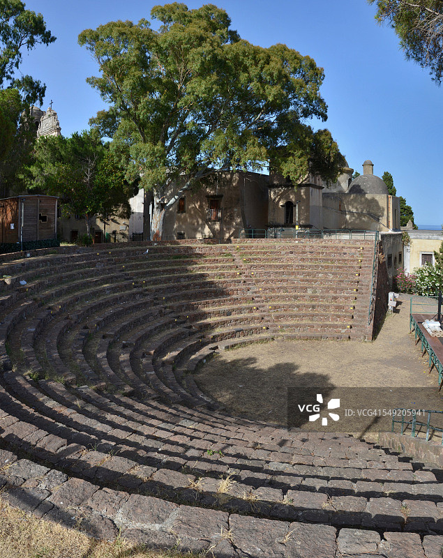 利帕里希腊圆形剧场图片素材