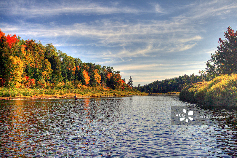 加拿大新不伦瑞克省凯恩斯河图片素材