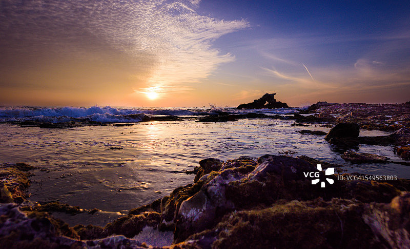 科罗娜海滩日落图片素材