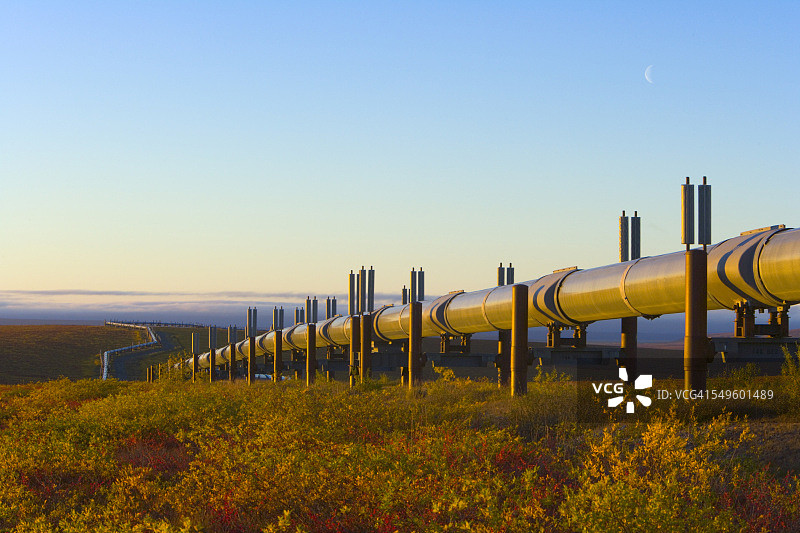 跨阿拉斯加输油管道图片素材