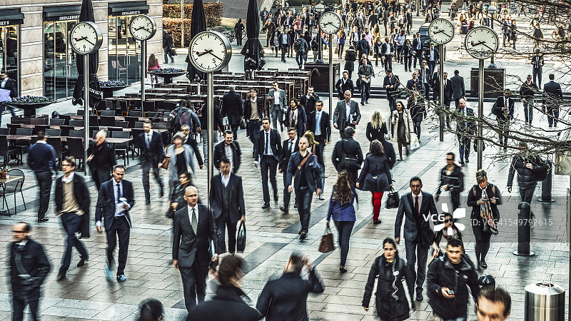 通勤者 rush 冲过路透社广场上班图片素材