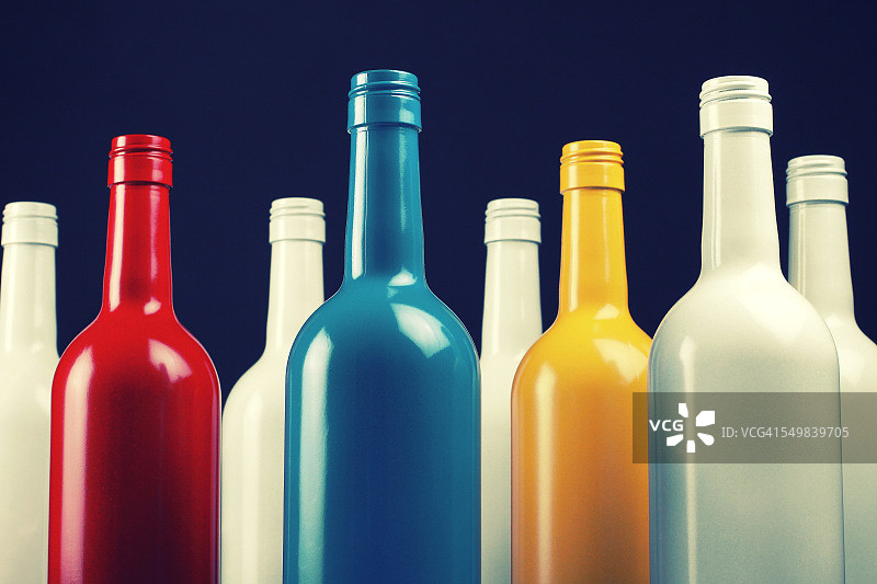 彩色瓶子图片素材