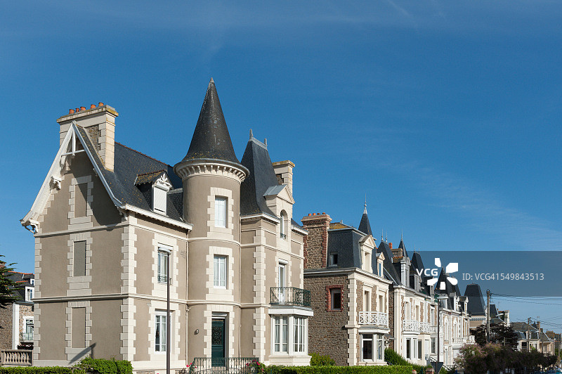 圣马洛的维多利亚式房屋图片素材
