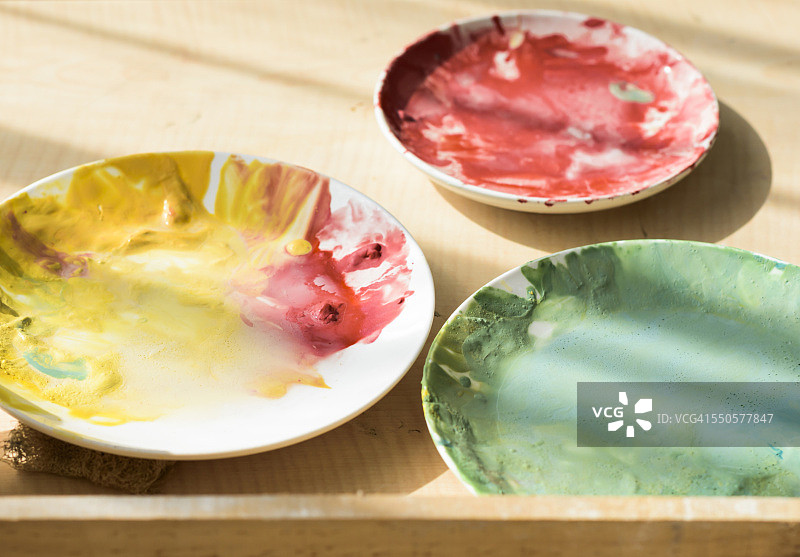 不同颜色的调色板图片素材