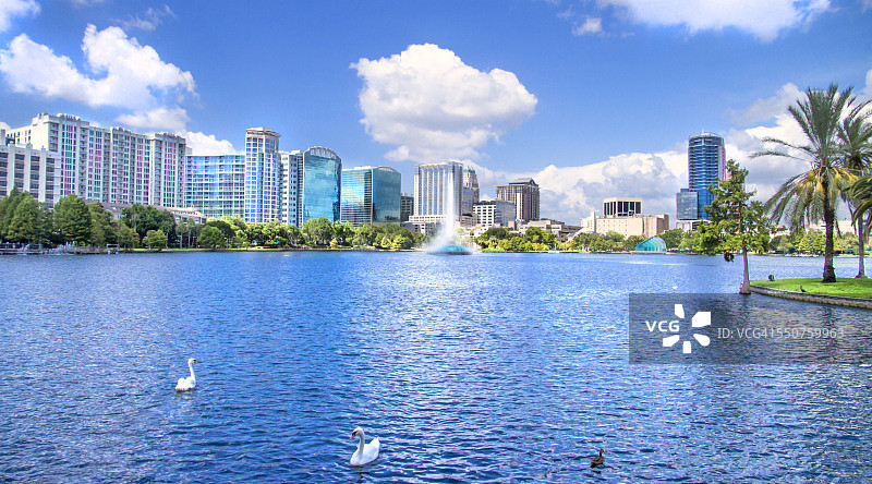 奥兰多伊奥拉湖景观图片素材