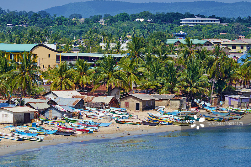 斯里兰卡亭可马里渔村风光图片素材