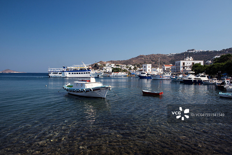 帕特莫斯岛港口图片素材