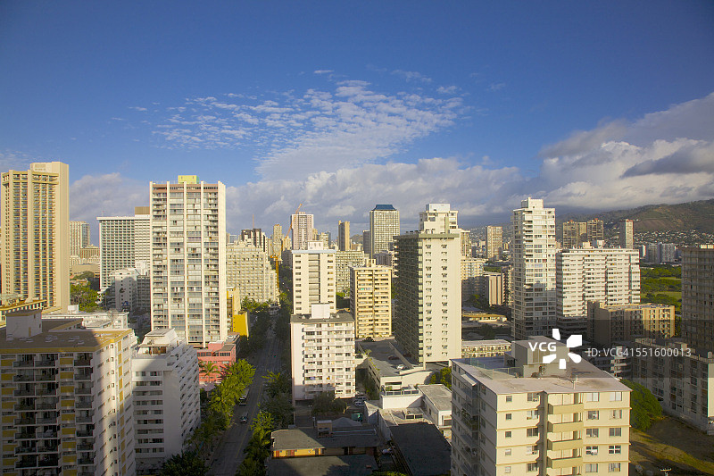檀香山塔楼白昼景观图片素材