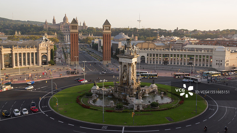 西班牙巴塞罗那西班牙广场图片素材