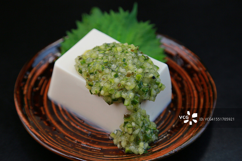 日本山形县传统蔬菜沙拉料理图片素材