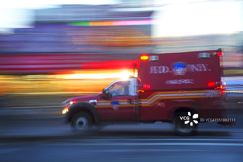 消防紧急车辆，纽约市消防局图片素材