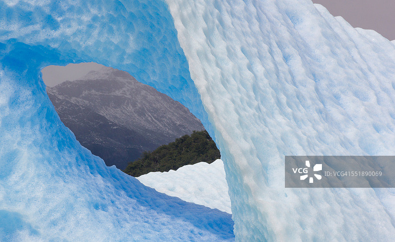 阿根廷湖巴塔哥尼亚的冰山图片素材