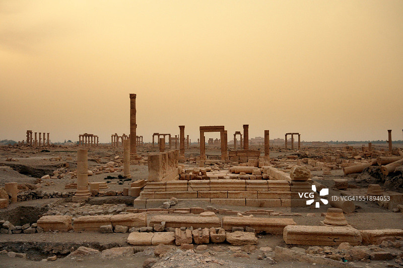 叙利亚巴尔米拉的阿拉特神庙图片素材