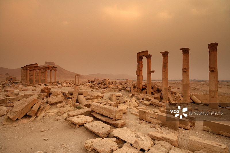 叙利亚巴尔米拉的葬礼神庙图片素材