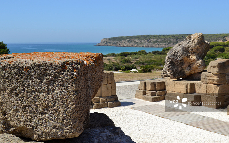 西班牙塔里法加的斯贝洛克劳迪亚遗址图片素材