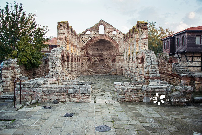 内塞巴尔的废墟图片素材