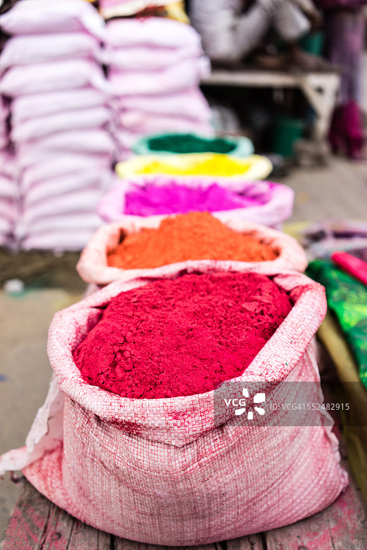 洒红节色彩图片素材