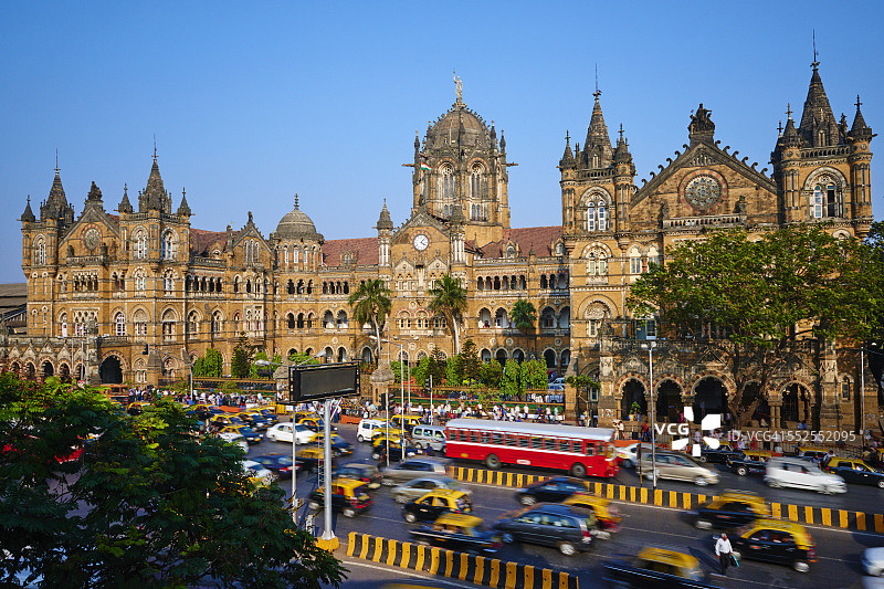 孟买维多利亚火车站图片素材