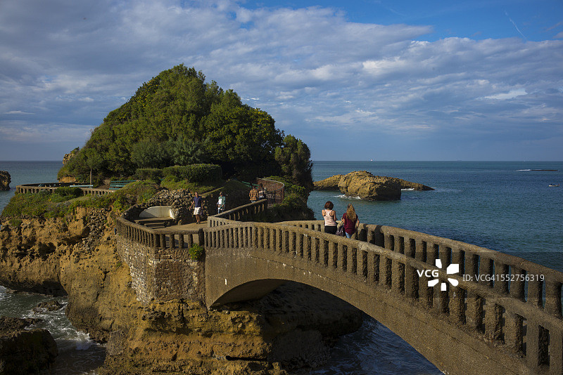 比亚里茨海滩（法国）图片素材