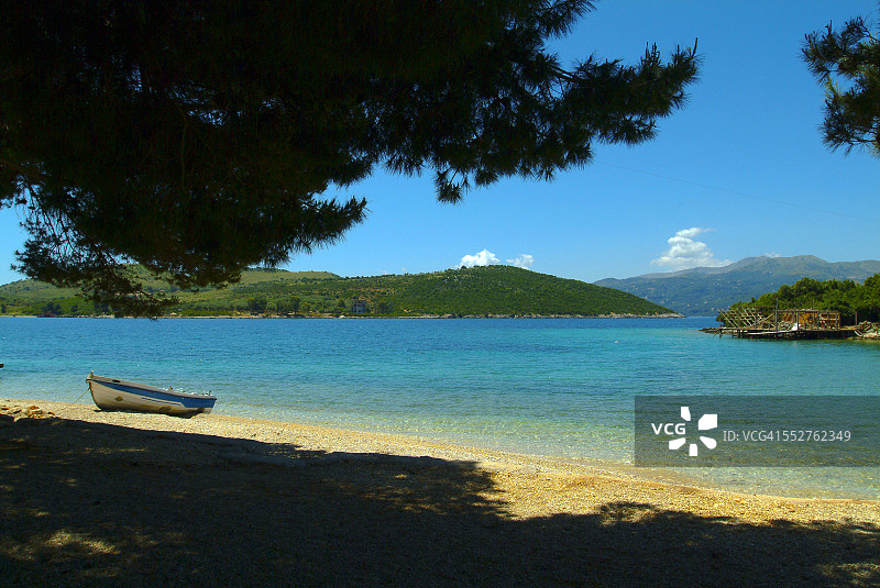 阿尔巴尼亚布特林特Ksamili海湾图片素材