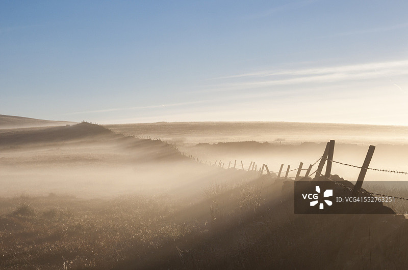 沼泽墙上的薄雾图片素材