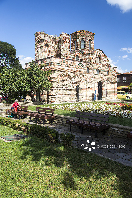 内塞巴尔基督全能教堂（14世纪）图片素材