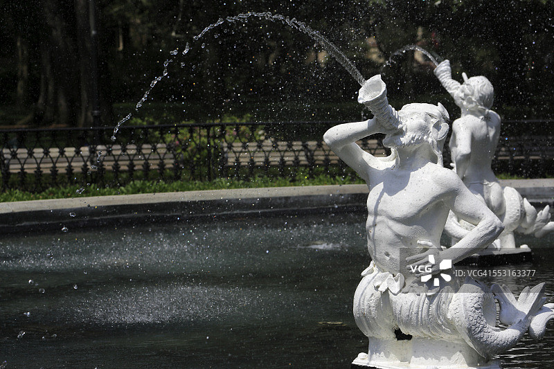 福赛斯喷泉的喷泉雕塑图片素材