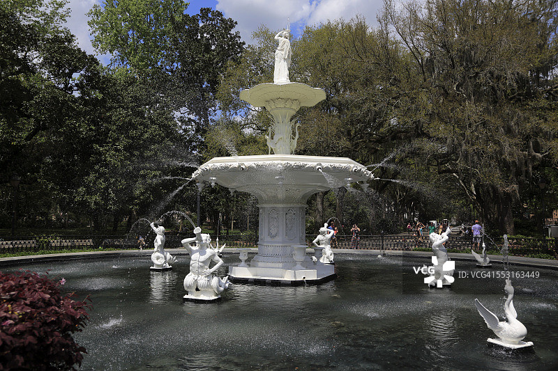 福赛思公园的福赛思喷泉图片素材