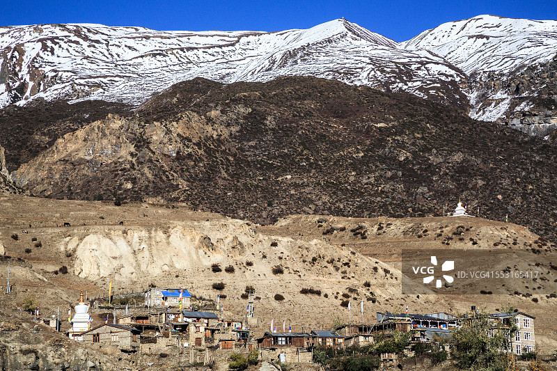 尼泊尔安娜普尔纳环线马南图片素材