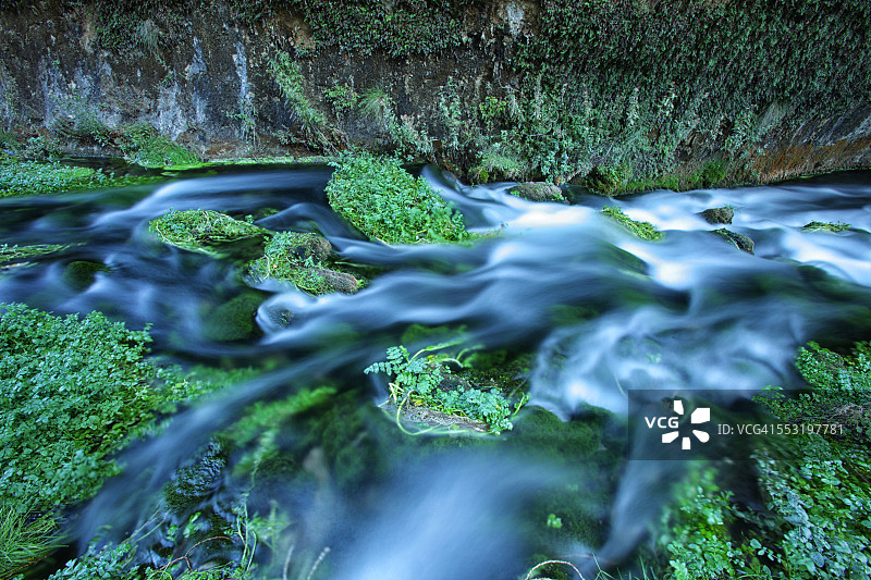 西班牙昆卡埃斯卡巴斯河图片素材