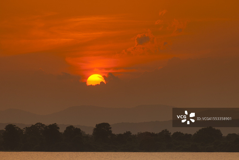 托帕维瓦水库日落图片素材