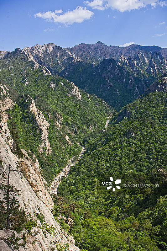 韩国雪岳山国家公园山脉全景图片素材