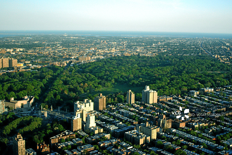 展望公园和公园坡布鲁克林图片素材