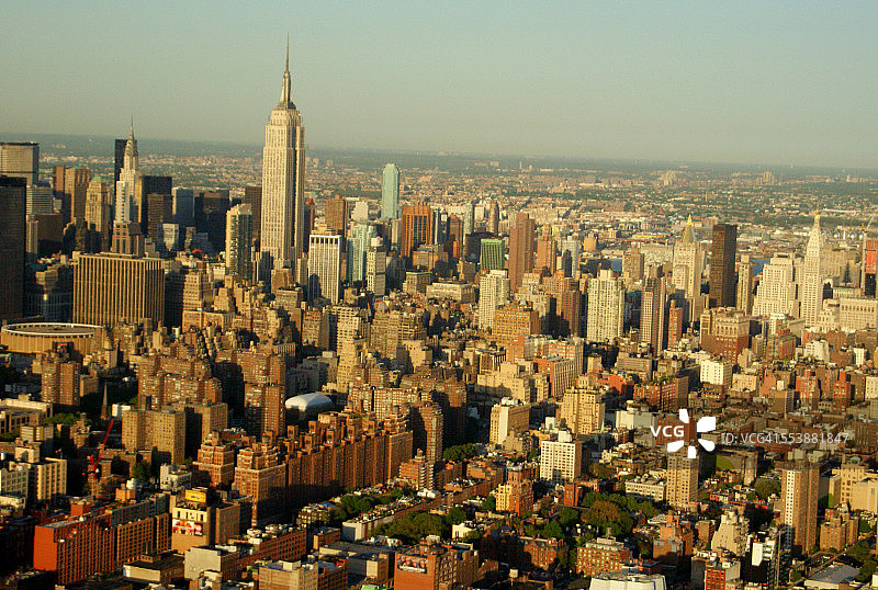 曼哈顿鸟瞰图片素材