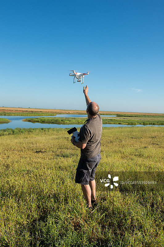 放飞无人机图片素材