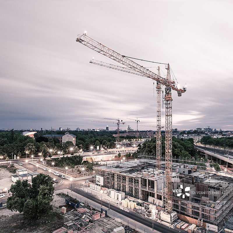 柏林的起重机图片素材