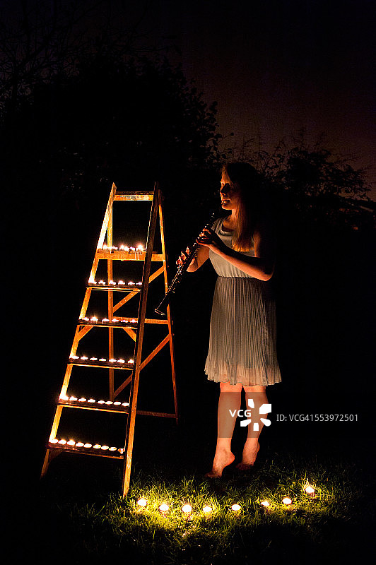 双簧管演奏者图片素材