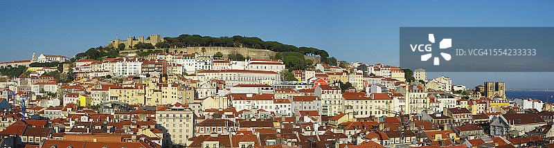 从圣胡斯塔升降机看里斯本图片素材
